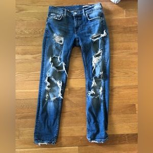 Zara ripped jeans